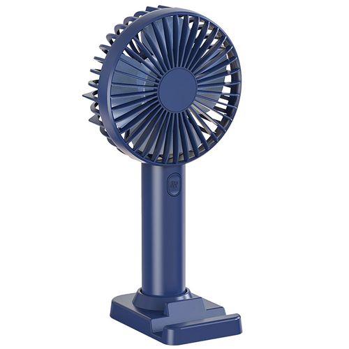Navy Blue USB Portable Handheld Fan-Desktop Stand