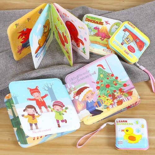Bathroom Foam Bath Book For Baby Early Education Bathing Toy,Learning Animal,Letter,Number,Count,With Shistle Waterproof Toy