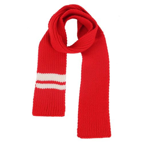 Boys Girls Striped Knitted Scarf Warm Fashionable Scarf for Spring Autumn Winter New,Red NO5116