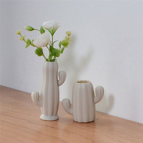 2PCS 1/6 Scale Miniature good Mini Cactus Vase House D