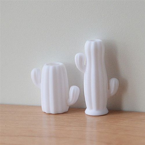 2PCS 1/6 Scale Miniature good Mini Cactus Vase House D