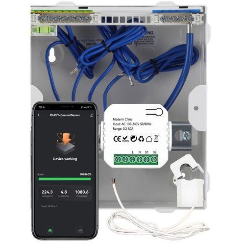 Tuya WiFi 80A Clamp Energy Meter Mobilephone APP Control