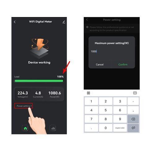 Tuya WiFi 80A Clamp Energy Meter Mobilephone APP Control