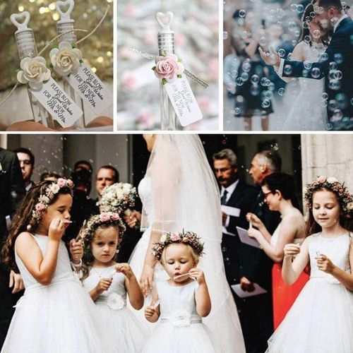 10 Pcs Love Heart Wand Tube Bubble Soap Bottle Wedding Gifts
