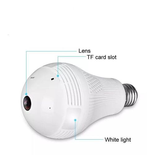 Panorama 360 Degree WiFi Light Bulb Camera