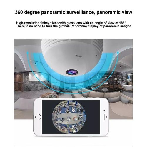 Panorama 360 Degree WiFi Light Bulb Camera