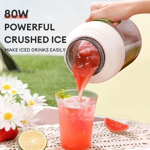 Seabroad 1.5L Portable Blender Juicing Bucket  Rechargeable Battery Smart Safety Sensor 30 Seconds Quick Blending Welding Water Cup Portable Sports fruit Juice Mug Electric Juicer Mixer- Multicolor