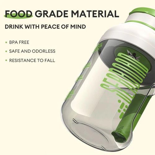 Seabroad 1.5L Portable Blender Juicing Bucket  Rechargeable Battery Smart Safety Sensor 30 Seconds Quick Blending Welding Water Cup Portable Sports fruit Juice Mug Electric Juicer Mixer- Multicolor