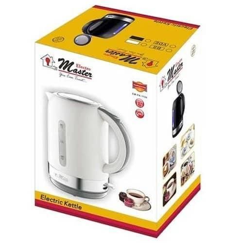Electro Master 1.7L Plastic Electric Kettle For Boiling Water And Tea- Multicolor