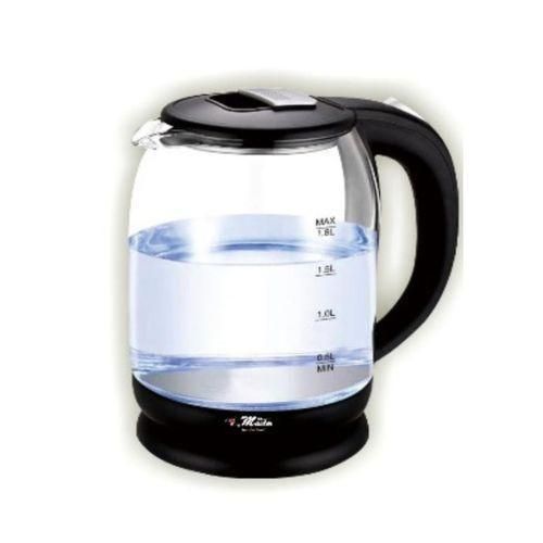 Electro Master  2 Liter Electric Blue Led Glass Kettle Water Boiler Milk Pot- Multicolor