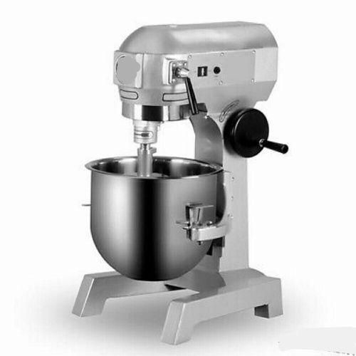 20L Commercial Adjustable Electric Food Dough Stand Mixer Maker Grinder For Kitchen - Silver
