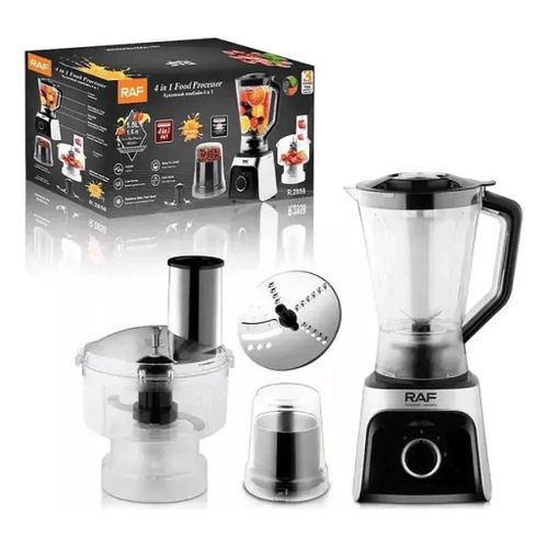 RAF 4 In 1 Electric Powerful Commercial Food Processor With Juicer Blender And Grinder-Multicolor