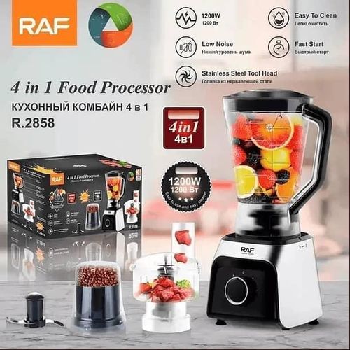 RAF 4 In 1 Electric Powerful Commercial Food Processor With Juicer Blender And Grinder-Multicolor