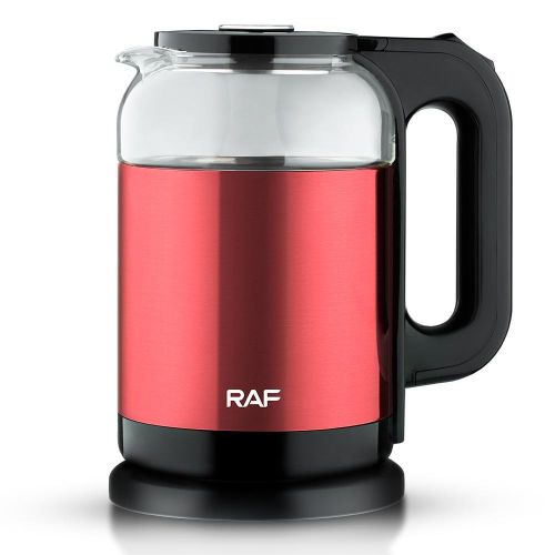 RAF 2 Litre Electric Glass Kettle Cordless with Blue LED Light, Borosilicate Glass, Auto Shut-Off and Boil-Dry Protection- Multicolor