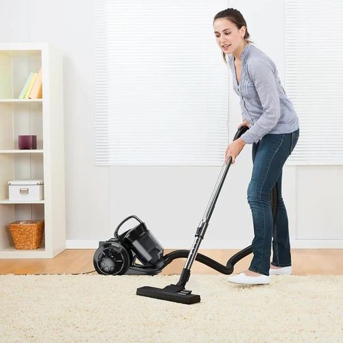 RAF 2-in-1 Folding Brush 2L Capacity Bagless Vacuum Cleaner without Bag, 800 W Vacuum Cleaner Floor Vacuum Cleaner, HEPA Filter, Floor Nozzle for Parquet, Carpet, Tiles, Powerful Vacuum Cleaner Ground Brush Hose With two Pieces Of Plastic Pipes - Multicol