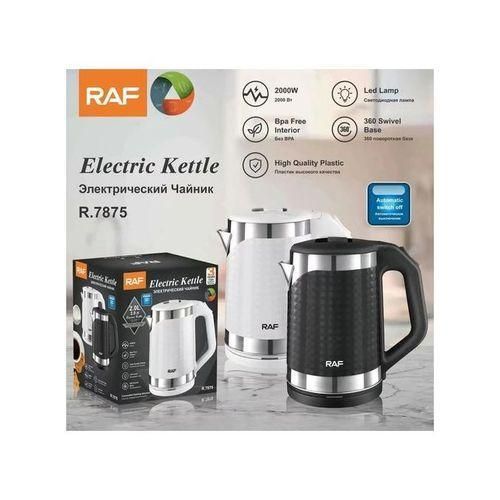 RAF 1 Piece Of 2L Double Wall Stainless Steel Electric Tea Water Kettle Electric Kettle- Multicolor