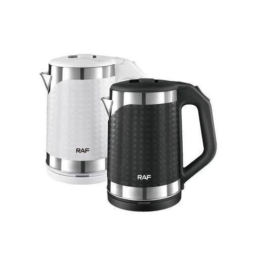 RAF 1 Piece Of 2L Double Wall Stainless Steel Electric Tea Water Kettle Electric Kettle- Multicolor