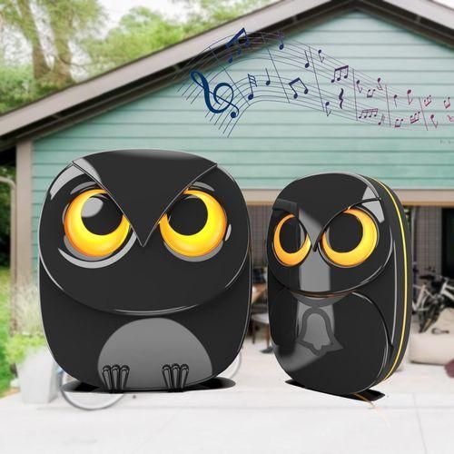 Wireless Driveway Security Alarm Stable Owl Shape For