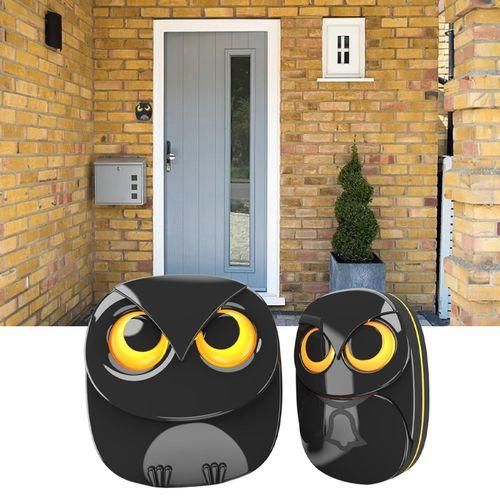 Wireless Driveway Security Alarm Stable Owl Shape For