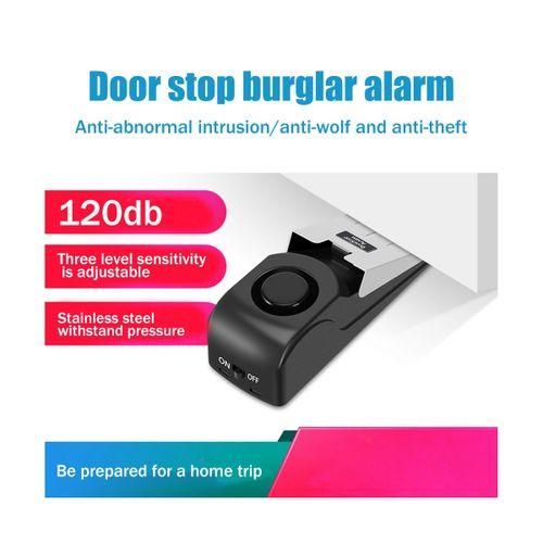 Travel Door Stopper Alarm Portable 120Db Security Floor Doo
