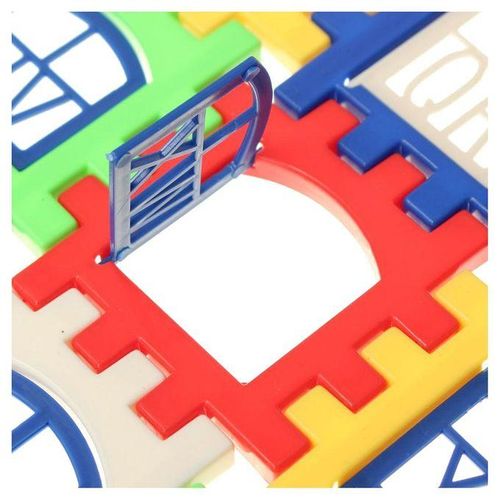 24PCS Children Puzzle plastic letter Building blocks house t
