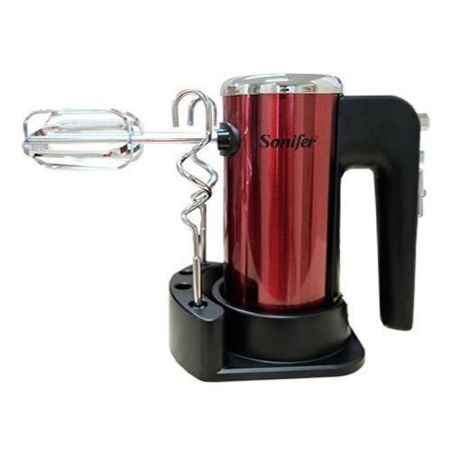 Sonifer 5 Speed Power Electric Hand Mixer /Blender/ Egg Bear, Red.