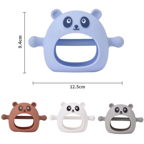 Baby Teether Soft Massaging Toothbrush & Teeth Grinding Gloves Silicone Chew Toy NO5146