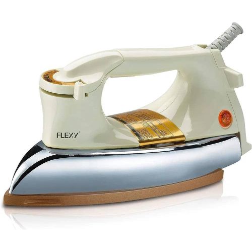 1200W Heavy Duty Ceramic Dry Iron With Non-Stick Coated Soleplate- Cream