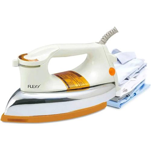 1200W Heavy Duty Ceramic Dry Iron With Non-Stick Coated Soleplate- Cream