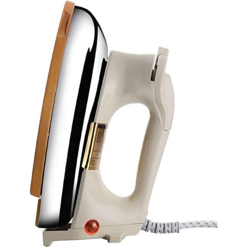 1200W Heavy Duty Ceramic Dry Iron With Non-Stick Coated Soleplate- Cream