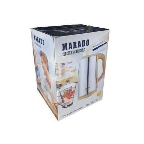 Marado Luxury 1500W 3L Large Stainless Electric Heat Kettle Percolator -Color May Vary