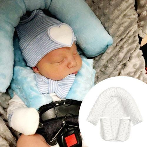 Baby Support Pillow Cushion Liner Seat Belt Sleep Support Baby White
