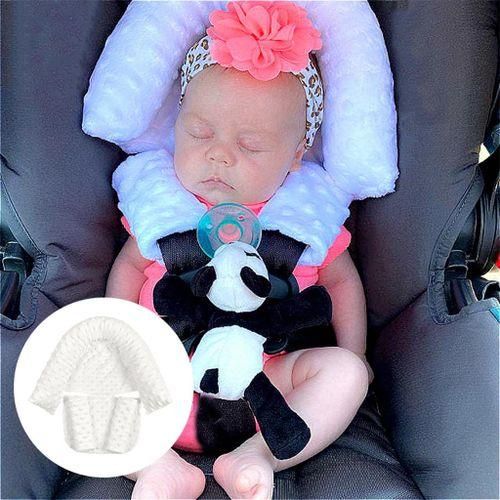 Baby Support Pillow Cushion Liner Seat Belt Sleep Support Baby White