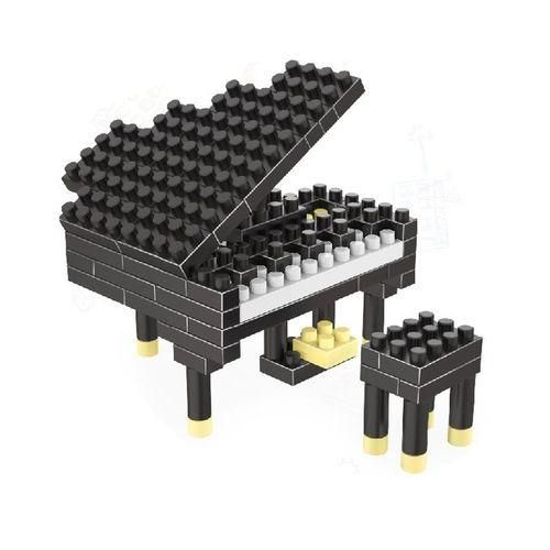 Piano Pattern Plastic Diamond Particle Building Blockembled Toys