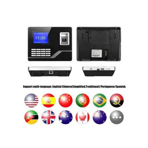 Fingerprint Password Attendance Machine Time Clock Recorder