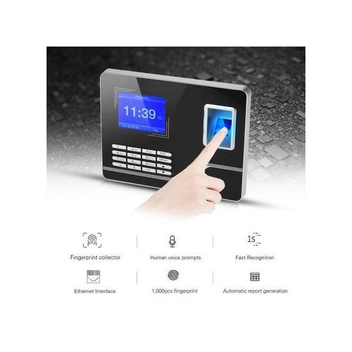Fingerprint Password Attendance Machine Time Clock Recorder