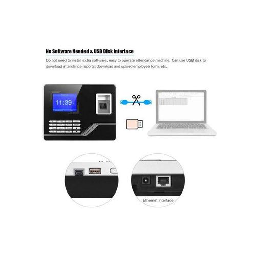 Fingerprint Password Attendance Machine Time Clock Recorder