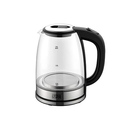 Winning star Glass Electric Kettle Of 1.8 Liters-Transparent