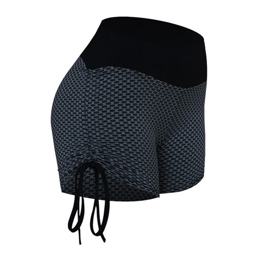 Women Compression Shorts Yoga Gym Fitness Butt Lifting Fitness L Black