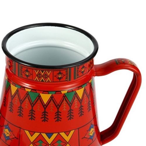 1.2L Enamel Coffee Pot Pour over Milk Water Jug Pitcher Teap