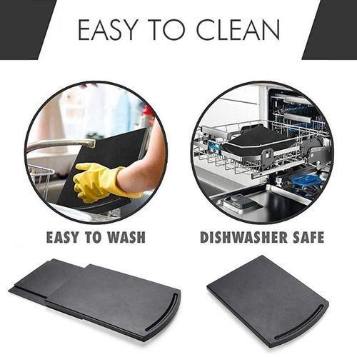 Kitchen Sink Sliding Coffee Tray Mat, UnderCabinet Equipment Coffee Machine Toaster Countertop Storage Moving SliderBase Sliding Rack with Smooth Rolling Wheels