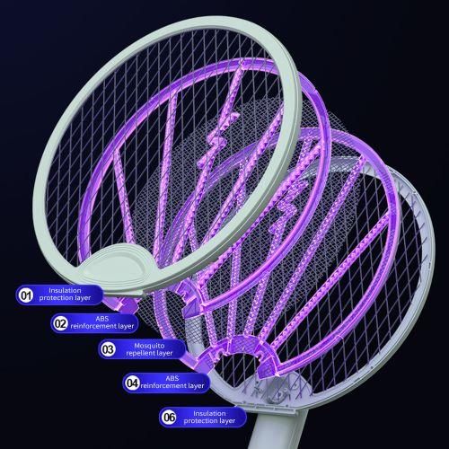 Electric Fly Swatter Racket, 2in1 Intelligent Bug  With