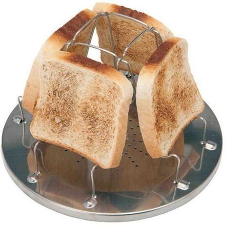 4 Slice Camping Bread Toast Tray Gas Stoves Cooker Toaster