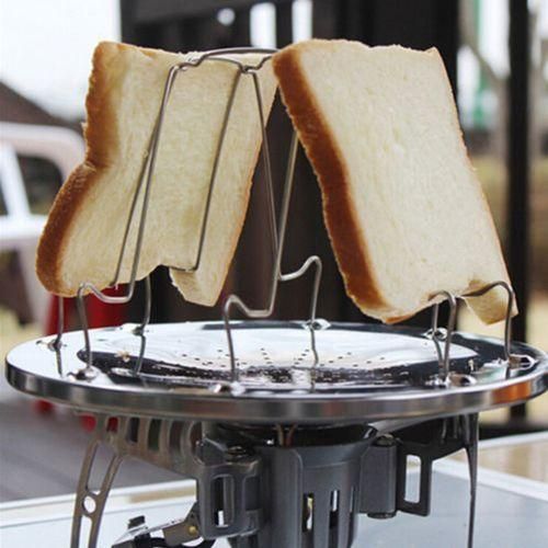 4 Slice Camping Bread Toast Tray Gas Stoves Cooker Toaster