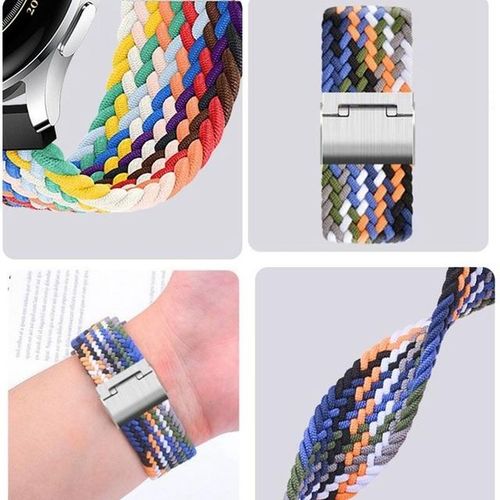 Nylon Braid Strap For Galaxy Watch 6 Classic 43mm 47mm 40mm 44mm Watch4 5 Pro 45mm Wristband Bracelet Quick Fit