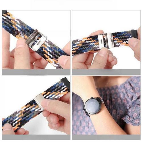 Nylon Braid Strap For Galaxy Watch 6 Classic 43mm 47mm 40mm 44mm Watch4 5 Pro 45mm Wristband Bracelet Quick Fit