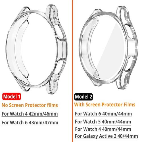 Funda Protectora De Correa Para Galaxy Watch 6/5/4 44mm 40mm Active 2 Pulsera Para Reloj 4 Correa Clásica De 46mm Y 42mm