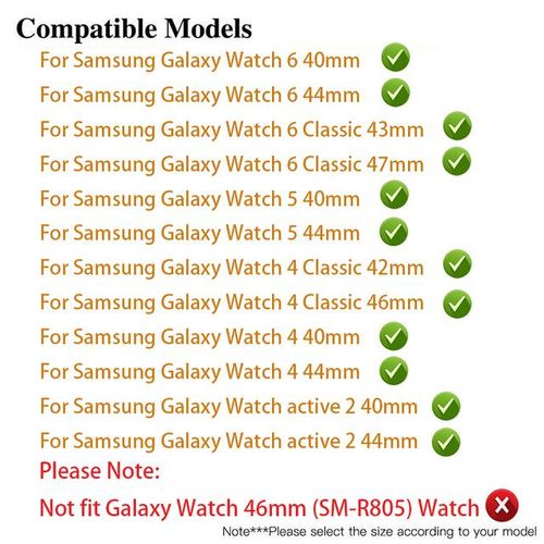Funda Protectora De Correa Para Galaxy Watch 6/5/4 44mm 40mm Active 2 Pulsera Para Reloj 4 Correa Clásica De 46mm Y 42mm