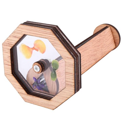 DIY Kaleidoscope Kit Children Classic Toy Wooden Kaleidoscop