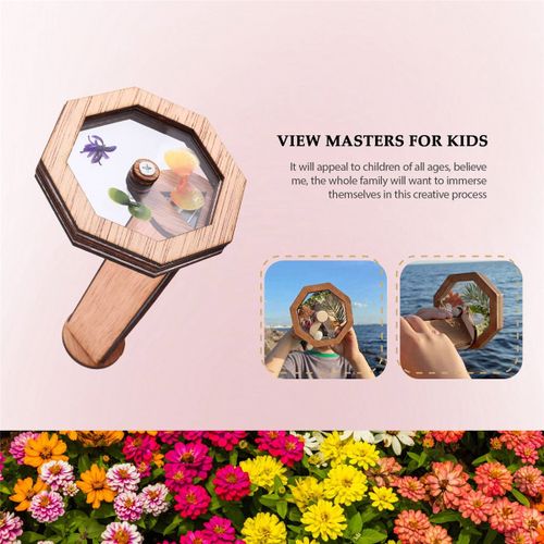 DIY Kaleidoscope Kit Children Classic Toy Wooden Kaleidoscop